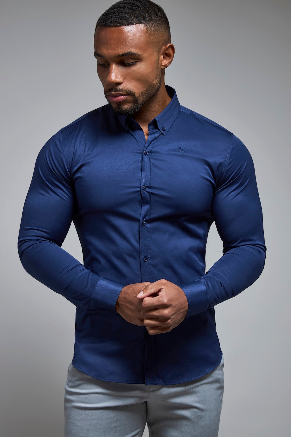 Athletic Fit Signature Shirt 2.0 in French Navy