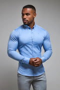 Athletic Fit Signature Shirt in Mid Blue